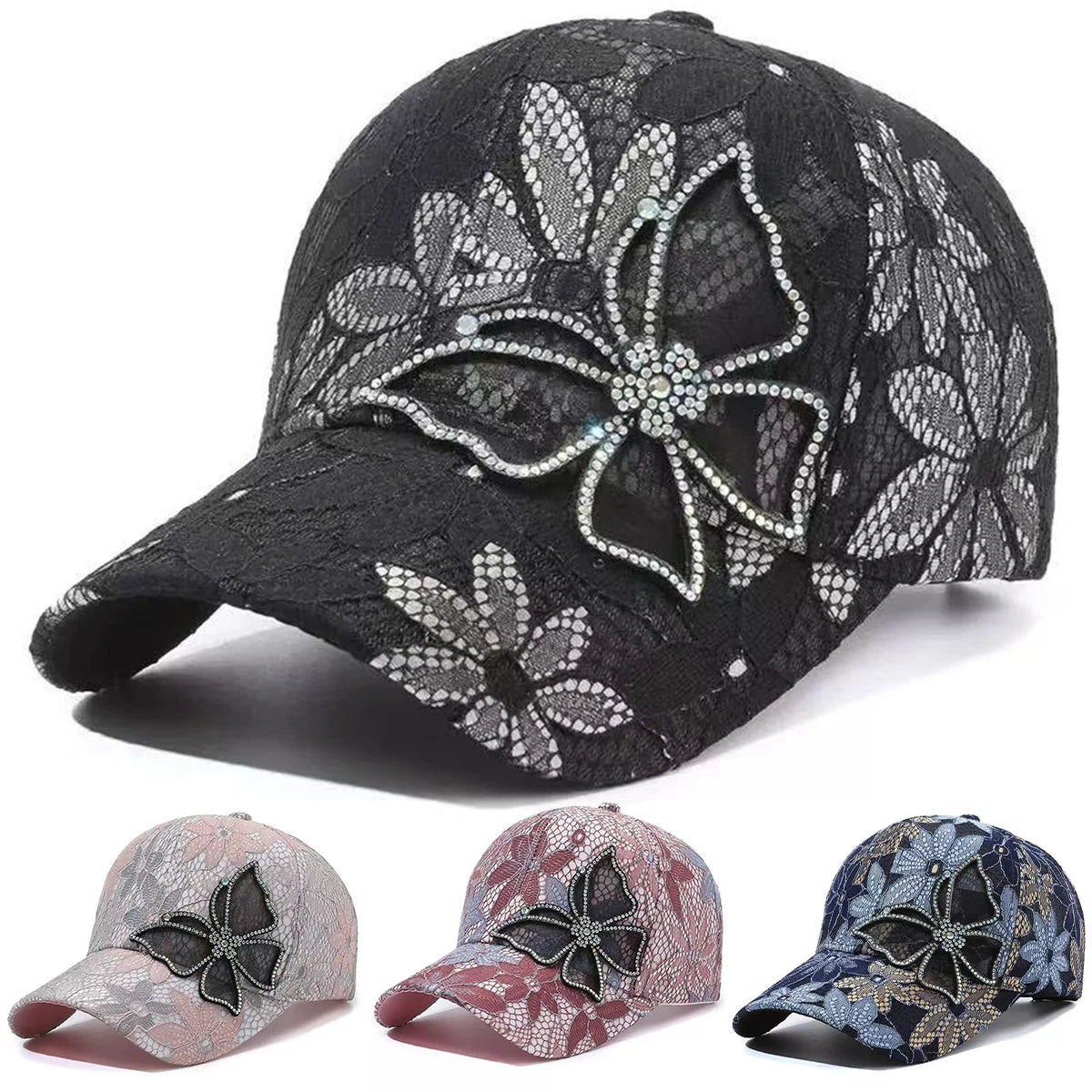 Baseball Cap - Diamond Butterfly